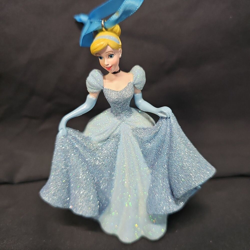 Walt Disney World Cinderella Blue Dress Figure Decoration Christmas Ornament